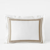 Double Border Premium Smooth Supima® Cotton Wrinkle-Free Sateen Sham - Light Birch, King