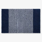Striped Bath Rug - Navy, 17 in. x 24 in.