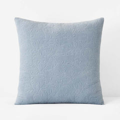 Tinsley Leaf Quilted Sham - Blue, Euro