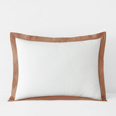Solid Border Classic Cool Cotton Percale Sham - Clay, King