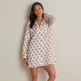 Printed Women's Nightshirt - Petite Floral, L