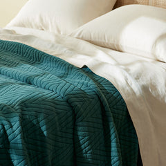 Somerset Blanket - Dark Green, Full/Queen