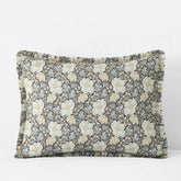 Tapestry Floral Reversible Garment Washed Cotton Percale Sham - Ivory Multi, King