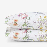 Blooming Garden Classic Smooth Sateen Pillowcase Set - White Multi, Standard