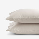 Premium Smooth Supima® Cotton Wrinkle-Free Sateen Pillowcase Set - Alabaster, Standard