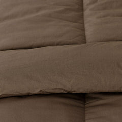 Classic Cool Cotton Percale Comforter - Coffee, King/Cal King