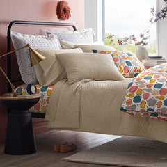 Voile Sham - Mushroom, Euro