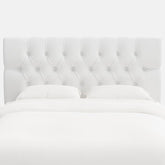 Park Tufted Velvet Headboard - White, Twin