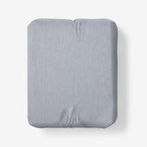 Classic Stripes and Plaids Cool Yarn-Dyed Cotton Percale Fitted Bed Sheet - Stripe White/Blue, Twin