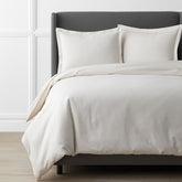 Luxe Ultra-Cozy Cotton Velvet Flannel Duvet Cover Cream, Full