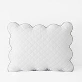 Scallop Quilted Sham - White, King