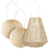 Soji™ Stella Pearl Solar Lantern, Set of 3 - Pearl