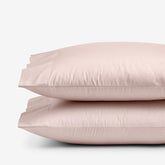 Classic Smooth Sateen Solid Pillowcase Set - Blush, King