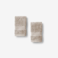 Regal Egyptian Cotton Washcloths, Set of 2 - Oatmeal
