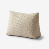 Voile Reading Wedge Pillow Cover - Mushroom, Medium