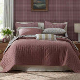 Petite Tufted Quilt - Brick, Full/Queen