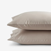 Premium Smooth Supima® Cotton Wrinkle-Free Sateen Pillowcase Set - Light Birch, Standard