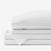 Brushed Cotton Sheet Set - White, Queen