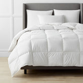 Premium Organic Cotton, Down Light Warmth Comforter - White, Full/Queen