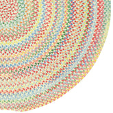 Garden Stripe Reversible Braided Cotton Rug - Multi, 7' x 7' Round
