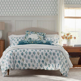 Hawthorne Classic Cool Cotton Percale Duvet Cover - Teal, King/Cal King