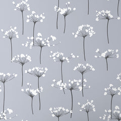 Dandelion Removable Wallpaper - Silver, Panel
