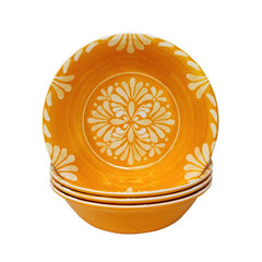 Paloma Cereal Bowls, Set of 4 - Orange