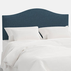 Saddle Textured Linen Headboard - Navy, Twin