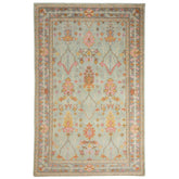 Mara Hand Knotted Wool Rug - Sky Blue, 8' x 10'