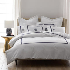 Hewett Luxe Smooth Egyptian Cotton Sateen Sham - Blue, Euro
