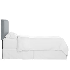 Tribeca Velvet Headboard - Steel Gray