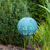 Soji™ Stella Boho Solar Outdoor Lantern - Mineral Green