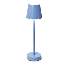 Scallop Cordless LED Table Lamp - Blue