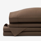 Brushed Cotton Sheet Set - Coffee, Full