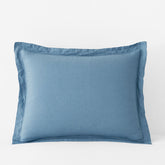 Premium Breathable Relaxed Linen Sham - Shadow Blue, King