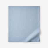 Classic Ultra-Cozy Cotton Velvet Flannel Flat Bed Sheet - Powder Blue, King/Cal. King