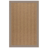 Sunbrella Herringbone Bordered Indoor/Outdoor Rug - Taupe, 2' x 3'