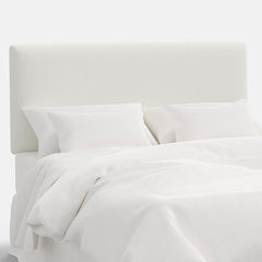 Tribeca Textured Linen Headboard - White, Queen