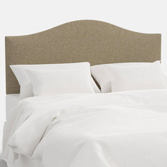Saddle Textured Linen Headboard - Linen, Full