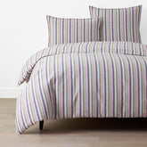 Yamika Stripe Duvet Cover - Multi, Full/Queen