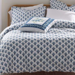 Suhana Garment Washed Cotton Percale Sham - Blue, King