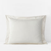 Premium Smooth Supima® Cotton Wrinkle-Free Sateen Sham - Ivory, King