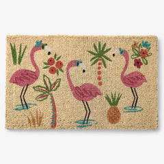 Summer Novelty Coir Doormat - Flamingo, 24 in. x 36 in.