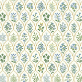 Hawthorne Traditional Wallpaper - Blue, Roll