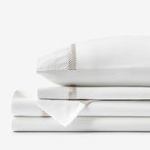 Hewett Luxe Smooth Egyptian Cotton Sateen Bed Sheet Set - Taupe, Full