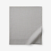 Classic Stripes and Plaids Cool Yarn-Dyed Cotton Percale Flat Bed Sheet - Mini Check Multi, Twin/Twin XL