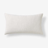 Texture Decorative Lumbar Pillow Cover - Ivory, 12 in. x 21 in.