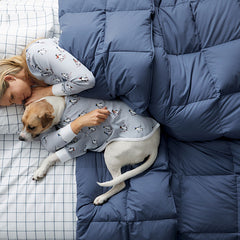 Quilted Sham - Smoke Blue, Standard