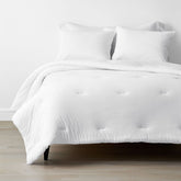 T-Shirt Soft Jersey Knit Comforter Set - White, Full
