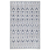 Hand Knotted Performance Rug - Blue, 7' 9" x 9' 9"